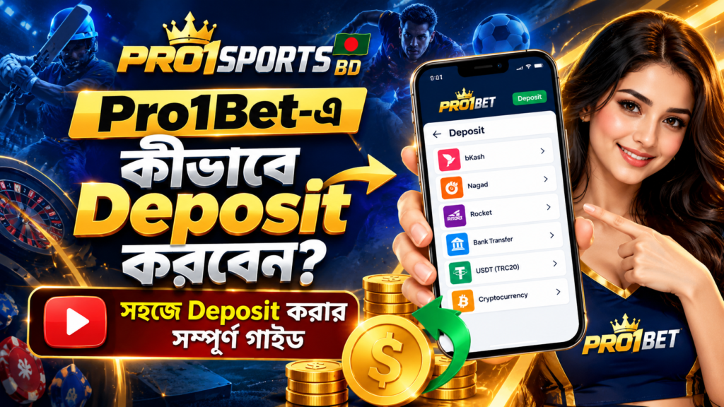 📱 Pro1Bet-এ কীভাবে Deposit করবেন?